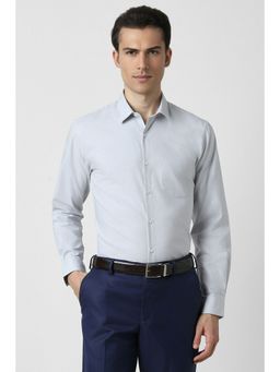 Peter England - Men Grey Slim Fit Formal Shirt