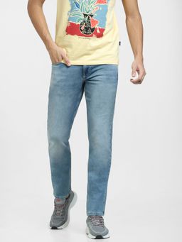 Jack & Jones - Light Blue Low Rise Glenn Slim Fit Jeans