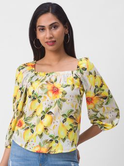Globus - Multi-Color Printed Top (XS)