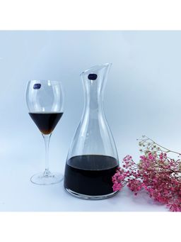 Bohemia Crystal - Bar Decanter Glass,1200ml,Set of 1pcs, Transparent, Non Lead Crystal