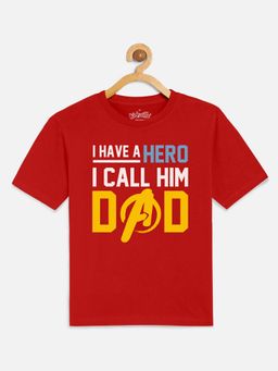 Kidsville - Avengers Printed Bright Red T-Shirt for Boys