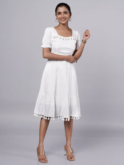French Theory - White Nostalgic Boho Dress