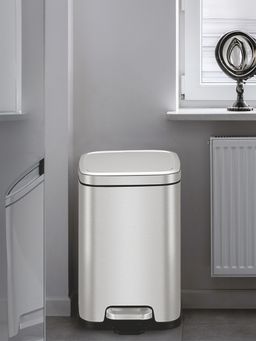 OBSESSIONS - 9L Stainless Steel Step Bin, Silver