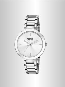 Ajanta Quartz - Silver Dial Analog Watch For Women - AWC043MSL/SSL (M)