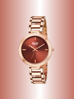Ajanta Quartz - Brown Dial Analog Watch For Women - AWC043MSL/BRR/R (M)