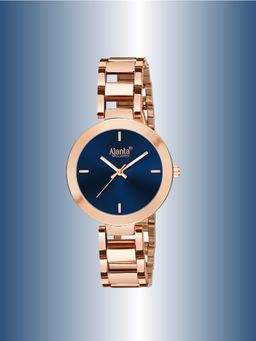 Ajanta Quartz - Blue Dial Analog Watch For Women - AWC043MSL/BR/R (M)