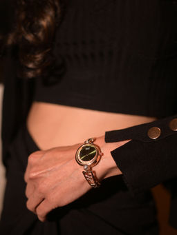 Ajanta Quartz - Green Dial Analog Watch For Women - AWC121ESL/3 (M)