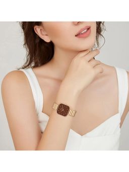 Ajanta Quartz - Brown Dial Analog Watch For Women - AWC124ESL/4 (L)