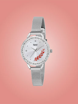 Ajanta Quartz - Silver Dial Analog Watch For Women - AWC203KTL/3 (M)