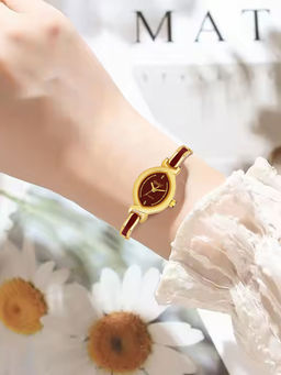 Ajanta Quartz - Maroon Dial Analog Watch For Women - AWC401MRL/2 (S)