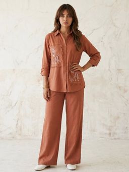 Autumnlane - Swades Persian Embroidery Cotton Co-Ord Set