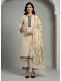 Autumnlane - Yukti Mono Handloom Kurta with Pant and Dupatta