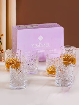 Nestasia - Thick Walled Crystal Whiskey Glass 250Ml (Pack Of 6)