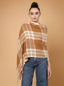 Mafadeny - Winter Wrap Rust Stole Cozy Comfort In Subtle Elegance