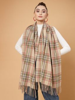 Mafadeny - Winter Wrap Fawn Stole Cozy Comfort In Subtle Elegance
