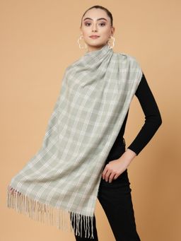 Mafadeny - Winter Wrap Green Stole Cozy Comfort In Subtle Elegance