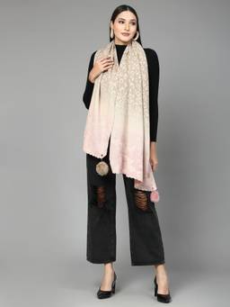 Mafadeny - Winter Wrap Pink Stole Cozy Comfort In Subtle Elegance