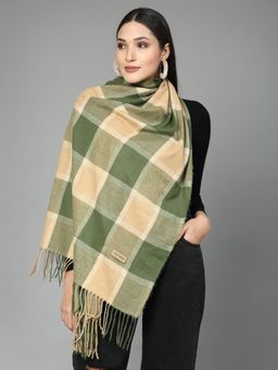 Mafadeny - Winter Wrap Green Stole Cozy Comfort In Subtle Elegance