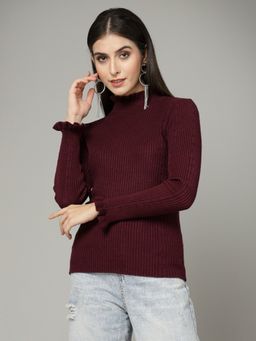 Mafadeny - Winter Wear Wine Top