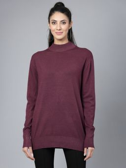 Mafadeny - Winter Wear Wine Stylish & Cosy Pullover