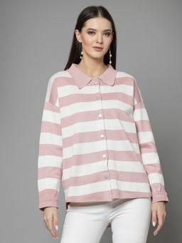 Mafadeny - Women Winter Wear Peach Stylish & Cosy Cardigan