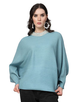 Mafadeny - Women Winter Wear Green Top
