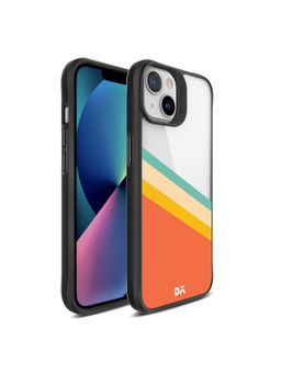 DailyObjects - Tropical Angles Black Hybrid Clear Case Cover for iPhone 13 Mini 5.4 inch