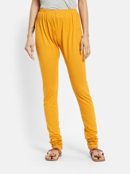 Fabindia - Mustard Cotton Spandex Regular Churidar