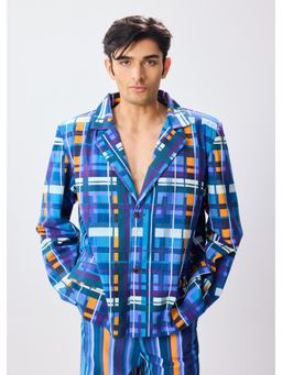 THNWHN - Multi-Color Cotton Full Sleeves Blazer