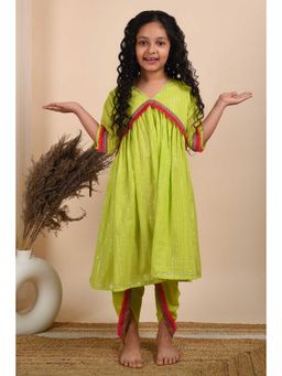 The Cotton Staple - Basant Dhoti Set (Set of 2)