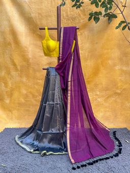 Suta - Women Multi-Colour Cotton Woven Saree