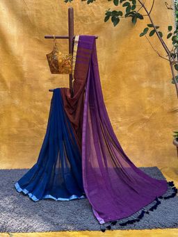 Suta - Women Multi-Colour Cotton Woven Saree