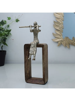 HomeTown - Walton Wood and Metal Figurine