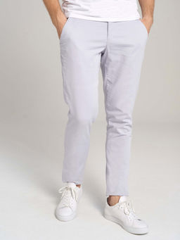 Ben Sherman - LINDBERGH Grey Solid Slim Fit Trouser