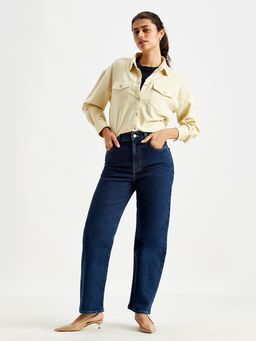 Levi's - Womens High Rise Wide Blue Jeans