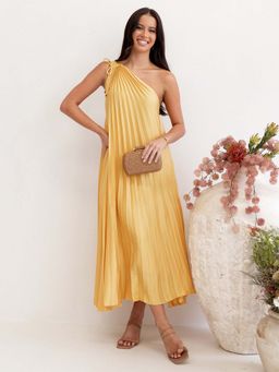 Petal & Pup - Saffron Cali One Shoulder Midi Dress