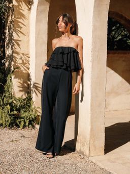 Petal & Pup - Black Georgiana Jumpsuit