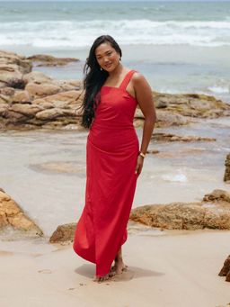 Petal & Pup - Red Caterina Maxi Dress