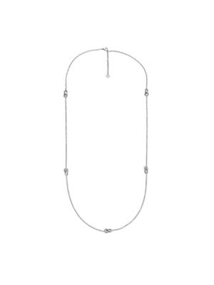 Collier Classique En Argent 925 Et Nacre - Signé CERRUTI 1881 - Occasion En Bon état