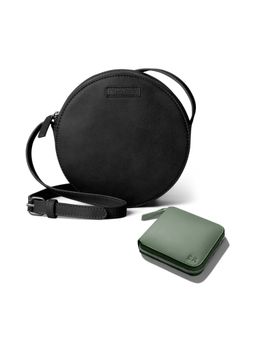 DailyObjects - Womens Sling Bag and Zip Wallet Combo Green (Set of 2)