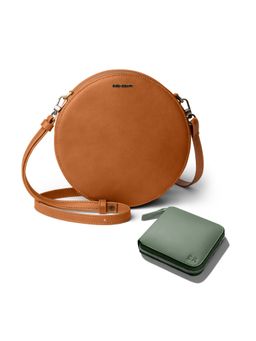 DailyObjects - Womens Sling Bag and Zip Wallet Combo Green (Set of 2)