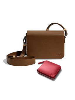 DailyObjects - Womens Sling Bag and Zip Wallet Combo Red (Set of 2)