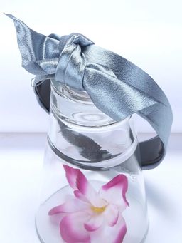JEWELZ - Grey Knotted Bow Hair Band For Kids