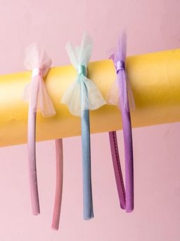 JEWELZ - Pack Of 3 Bow Hair Band Combo Hair Band For Kids