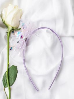 JEWELZ - Purple Crown Design Hair Band for Kids
