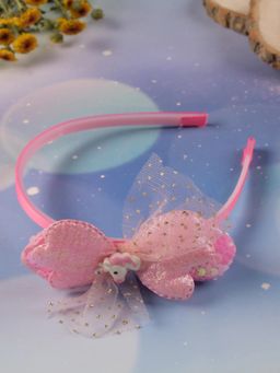 JEWELZ - Charming and Shining Unicorn Pink Bow Hair Band For Kids