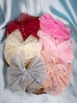 JEWELZ - Net Hair Bands For Kids - Pack of 6