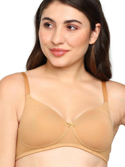 BLOSSOM - Lightly Padded Medium Coverage Everyday Beige Bra