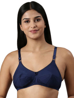BLOSSOM - Woven Cotton Cut and Sew Blue Bra