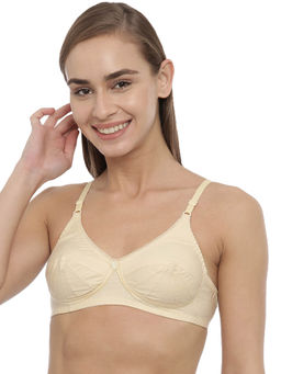 BLOSSOM - Woven Cotton Cut and Sew Beige Bra